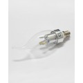 Dimmable 1 piece LED 3W E12 Candelabra Base Natural Daylight White 4000K Candle Light Bent Tip